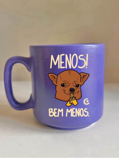 Caneca Meia Noite - MENOS! Bem menos - 235ml
