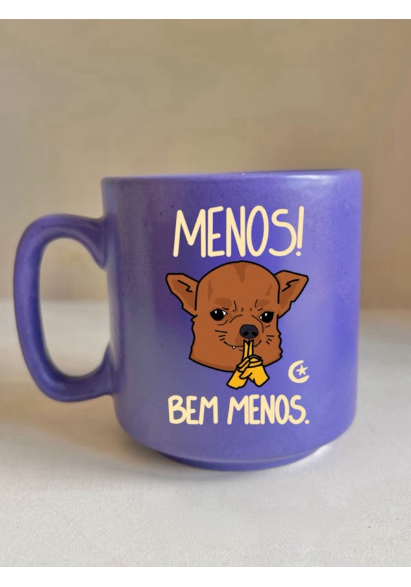 Caneca Meia Noite - MENOS! Bem menos - 235ml