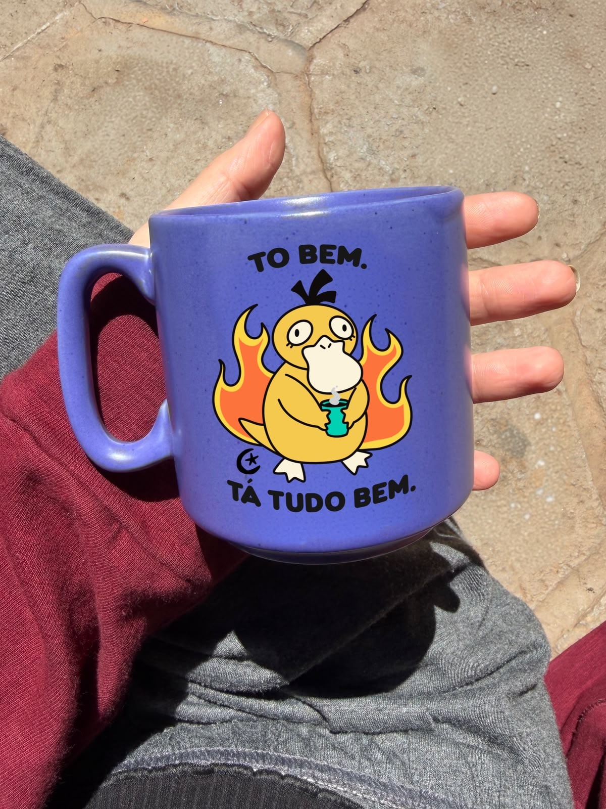 Caneca Meia Noite - Psyduck tá tudo bem - 235ml — imagem 2