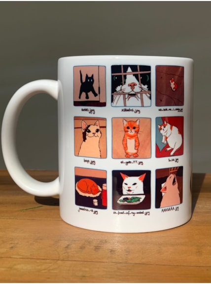 Caneca Memes de Gato