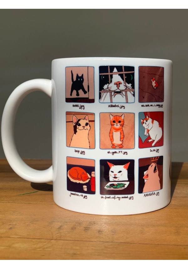 Caneca Memes de Gato