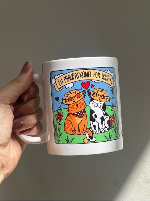 Caneca Miaupaixonei por Você