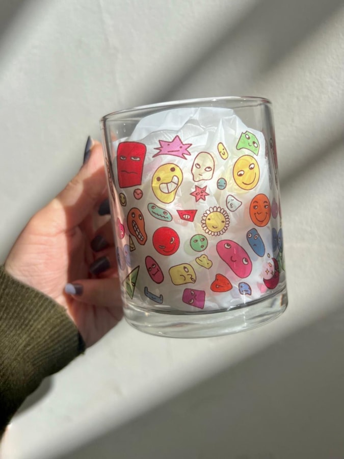 Caneca Mood Smile de Vidro — imagem 1