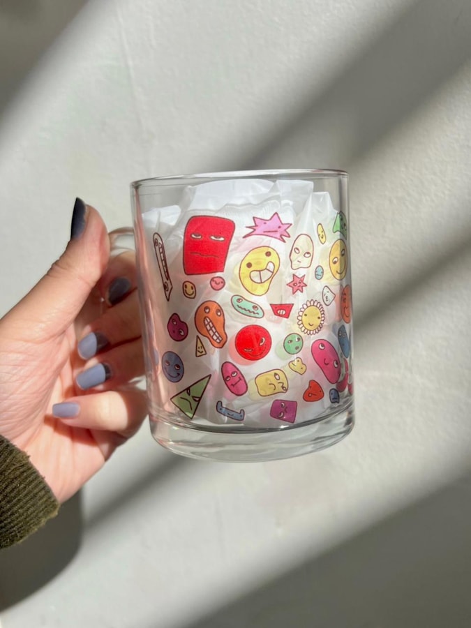 Caneca Mood Smile de Vidro — imagem 2