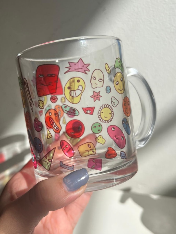 Caneca Mood Smile de Vidro — imagem 4