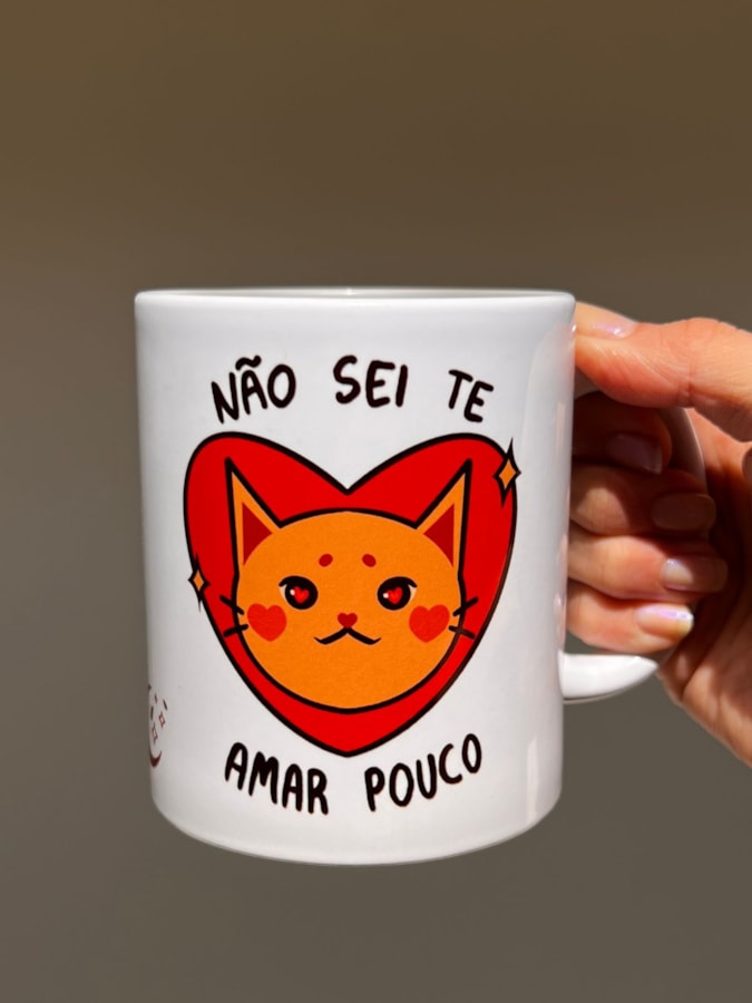 Caneca Não sei te Amar Pouco — imagem 2