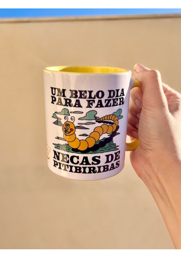 Caneca Necas de Pitibiribas - Alça Amarela