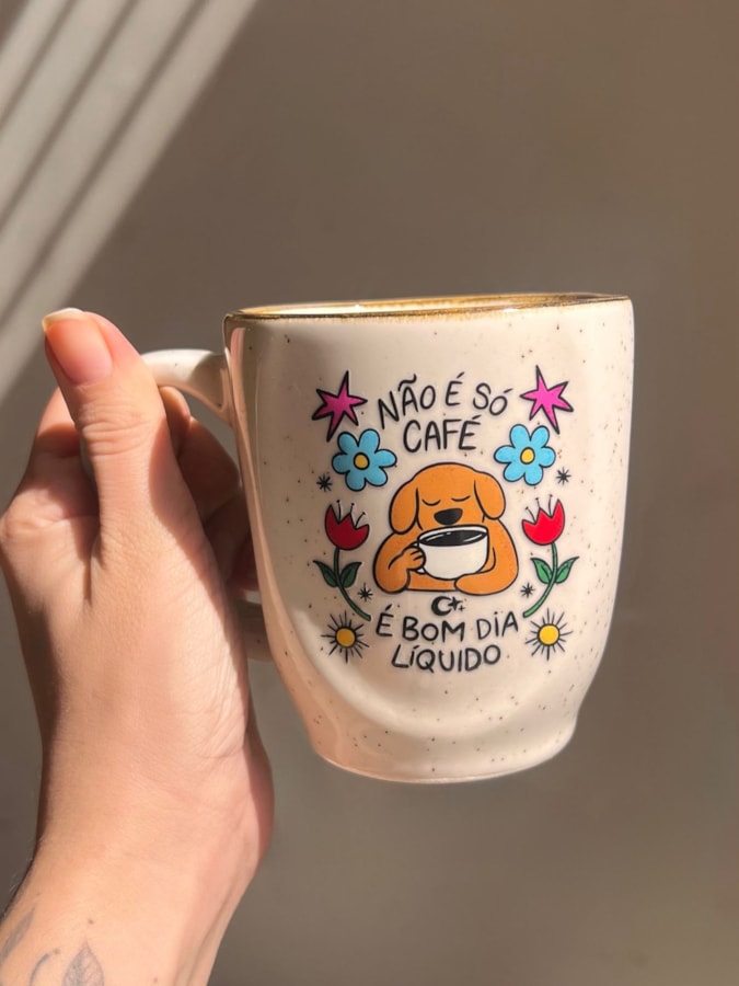 Caneca Névoa - Bom dia líquido - 260ml — imagem 1
