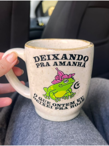 Caneca Névoa - Deixando pra Amanhã - 260ml