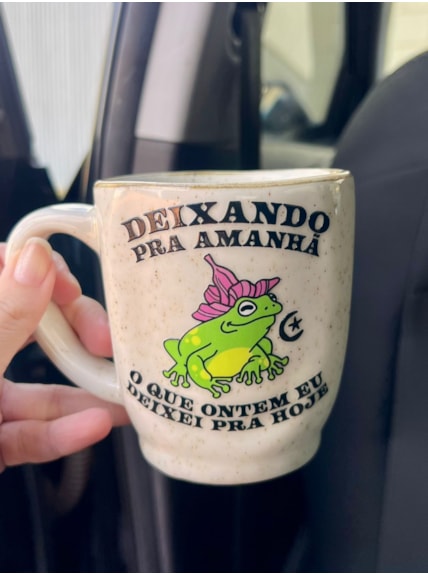 Caneca Névoa - Deixando pra Amanhã - 260ml