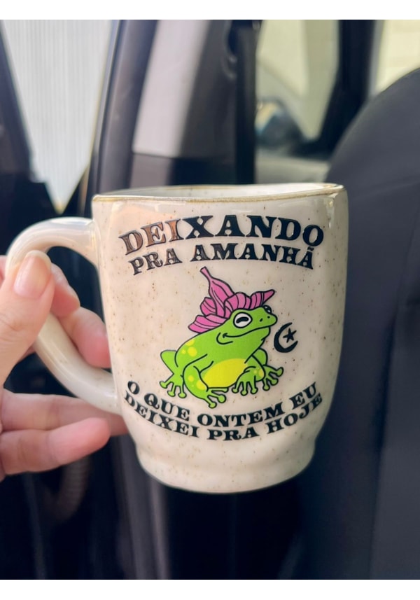 Caneca Névoa - Deixando pra Amanhã - 260ml