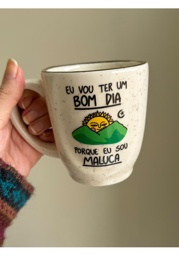 Caneca Névoa - Eu vou ter um bom dia - 260ml