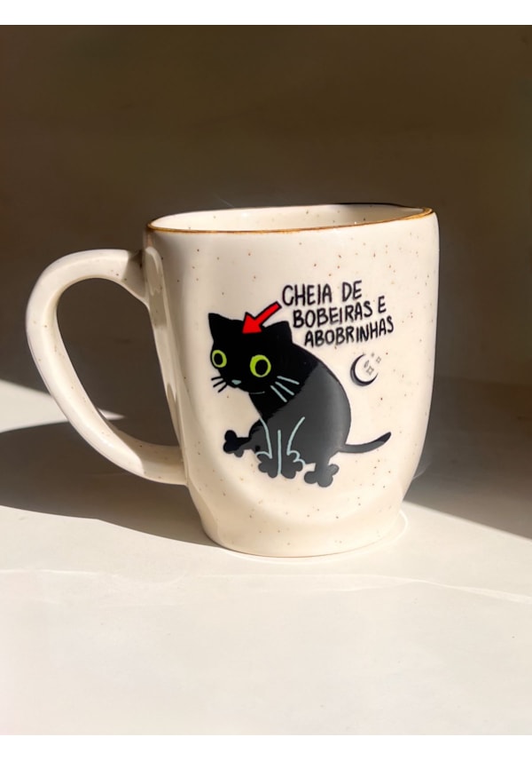 Caneca Névoa - Gato Bobeiras e Abobrinhas - 260ml