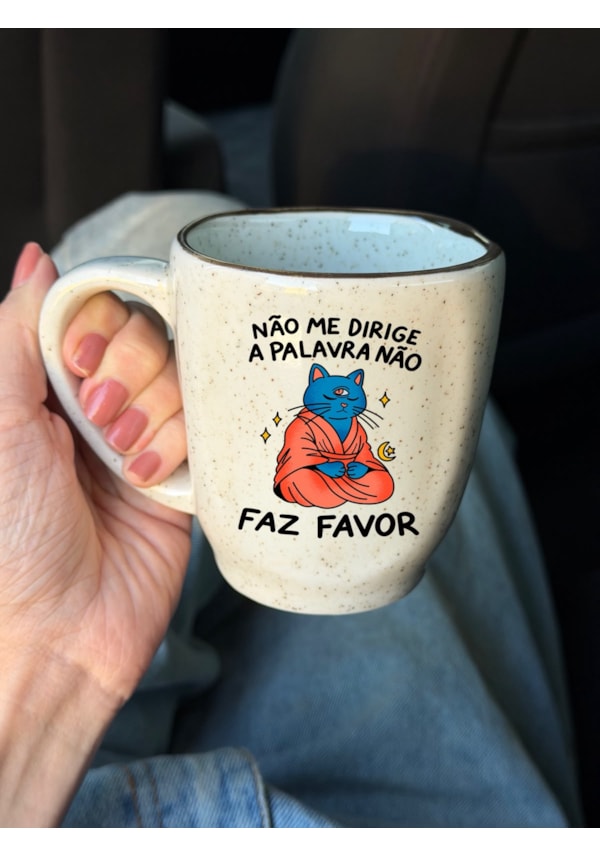Caneca Névoa - Gato guru - 260ml