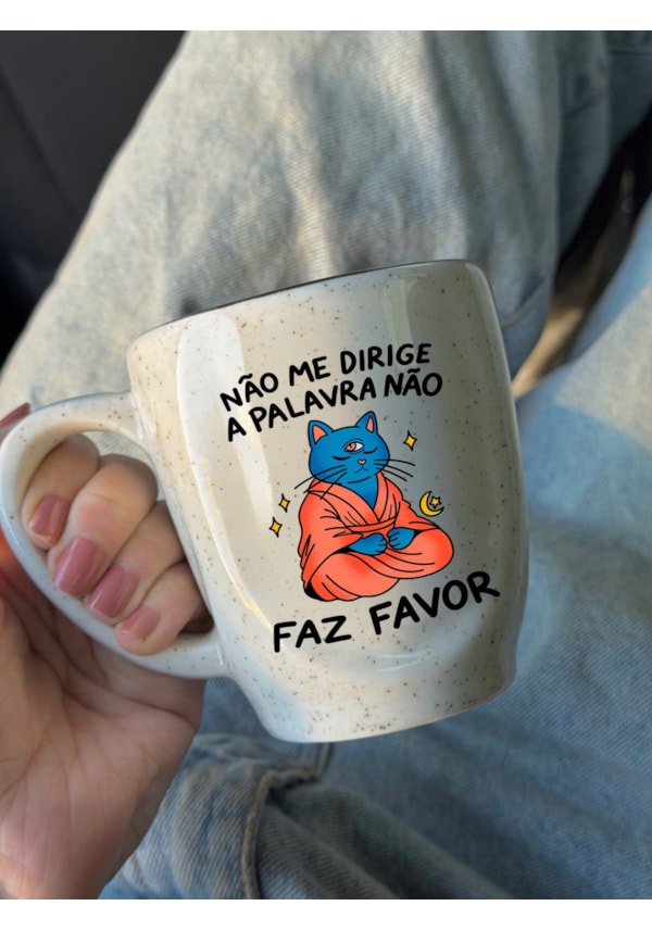Caneca Névoa - Gato guru - 260ml