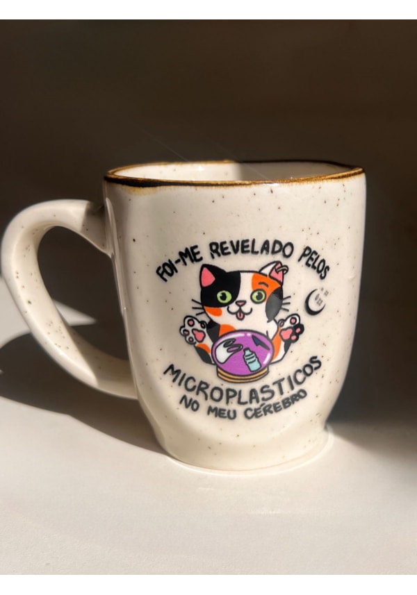 Caneca Névoa - Gato Microplásticos - 260ml