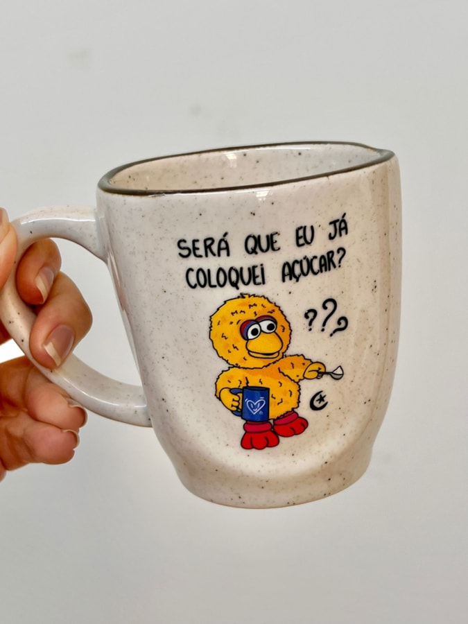 Caneca Névoa - Já coloquei açúcar? - 260ml — imagem 1