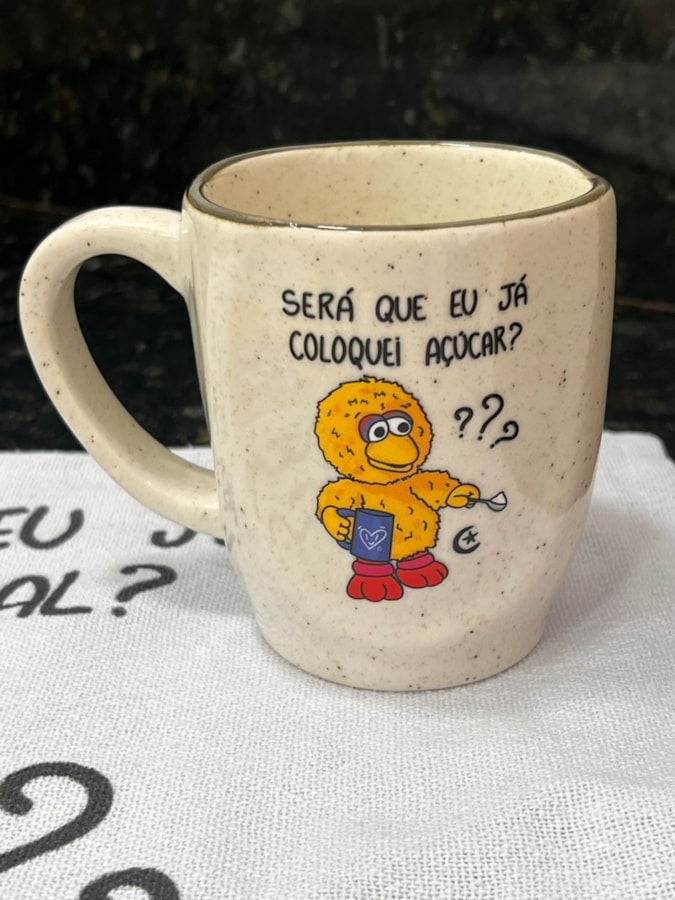 Caneca Névoa - Já coloquei açúcar? - 260ml — imagem 2