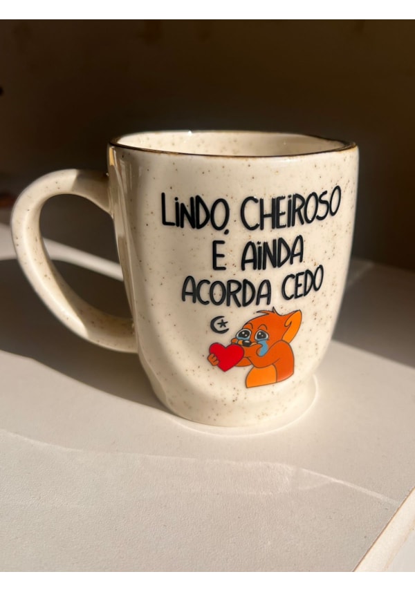 Caneca Névoa - Lindo, cheiroso e ainda acorda cedo - 260ml