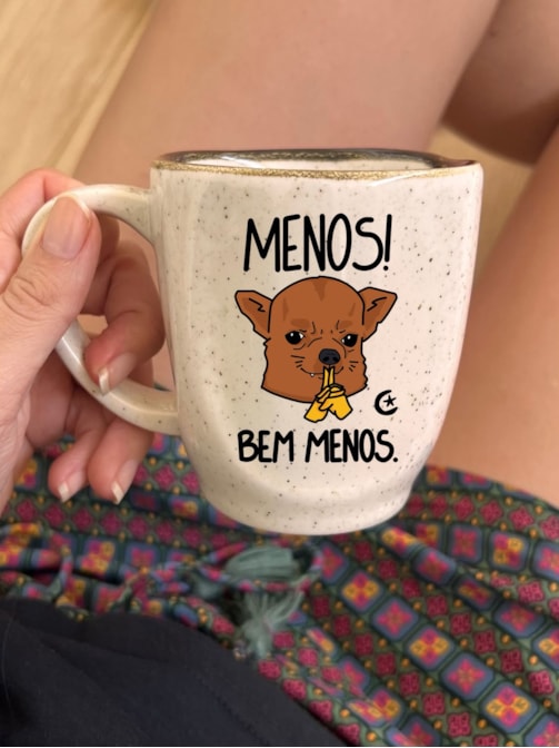 Caneca Névoa - MENOS! Bem menos - 260ml