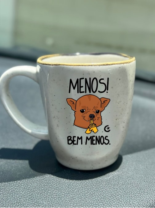 Caneca Névoa - MENOS! Bem menos - 260ml