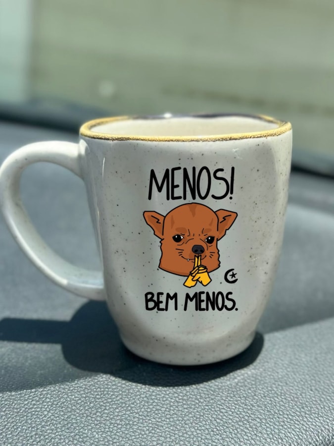 Caneca Névoa - MENOS! Bem menos - 260ml — imagem 2