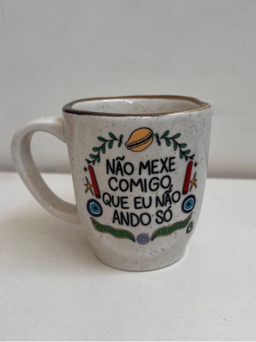 Caneca Névoa - Não Mexe comigo que eu Não Ando Só - 260ml