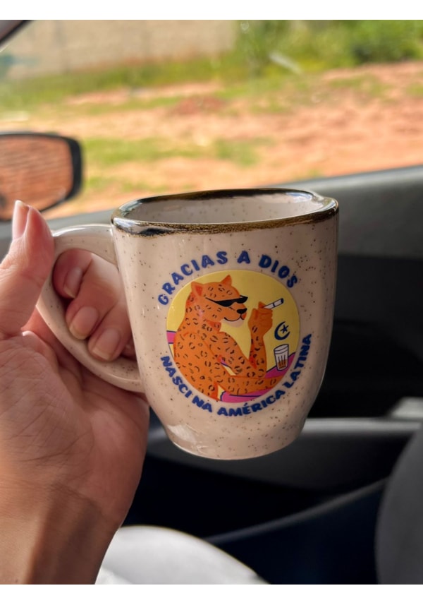 Caneca Névoa - Onça Gracias a Dios Latina - 260ml