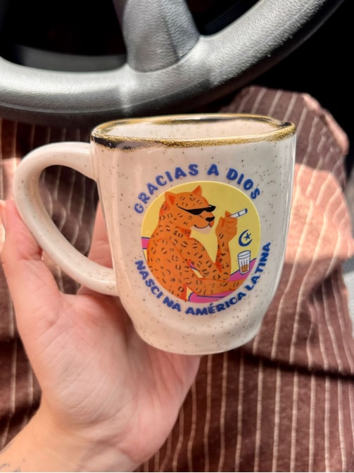Caneca Névoa - Onça Gracias a Dios Latina - 260ml
