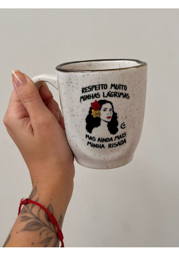 Caneca Névoa - Respeito minhas lágrimas - 260ml