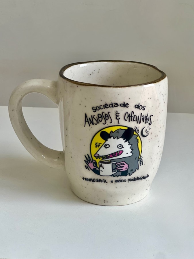 Caneca Névoa - Saruê Ansiosos e Cafeinados - 260ml — imagem 1