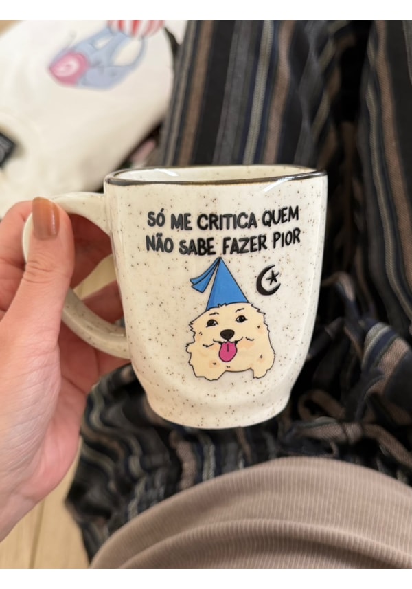 Caneca Névoa - Só me critica - 260ml