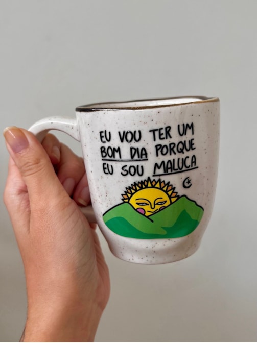 Caneca Névoa - Sol Bom Dia - 260ml