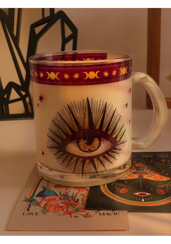 Caneca Olho e Triluna de Vidro