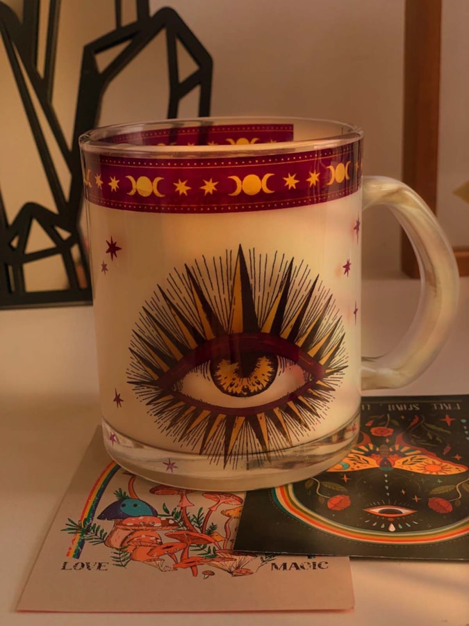 Caneca Olho e Triluna de Vidro — imagem 1