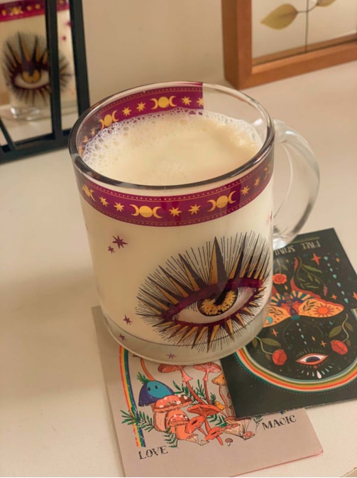 Caneca Olho e Triluna de Vidro