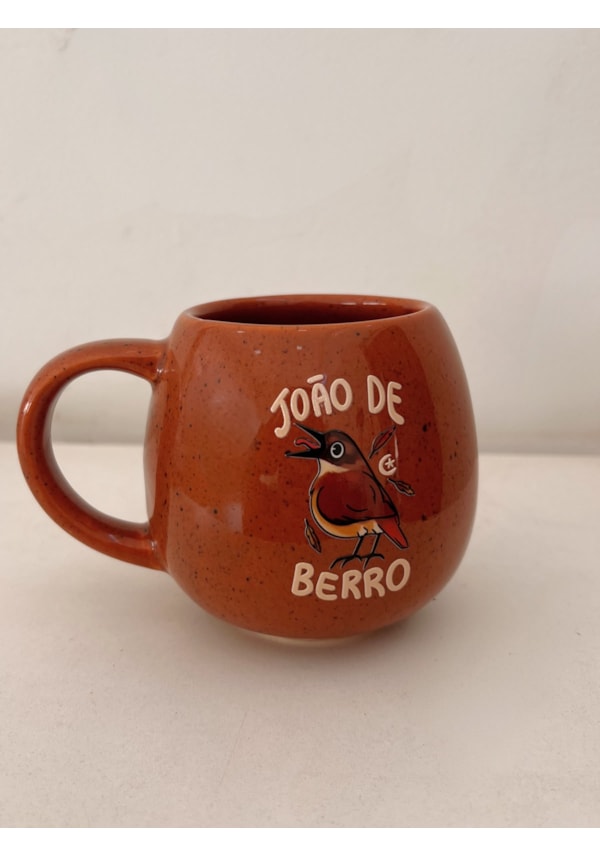Caneca Redonda Terracota - João de Berro - 300ml