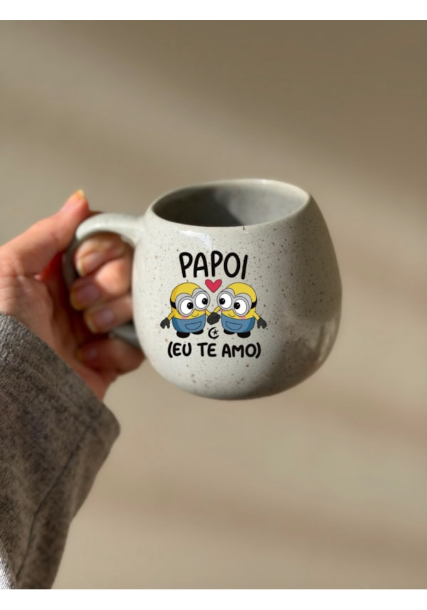 Caneca Redonda Verde - Minions Papoi - 300ml