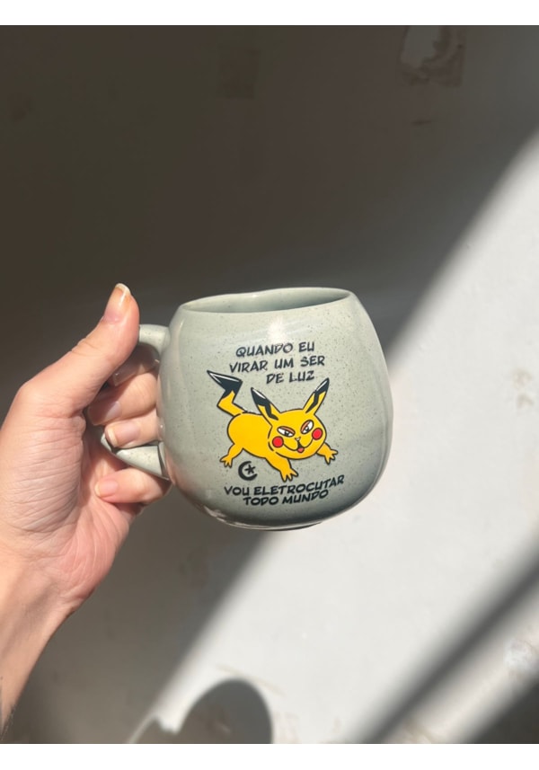 Caneca Redonda Verde - Ser de Luz - 300ml