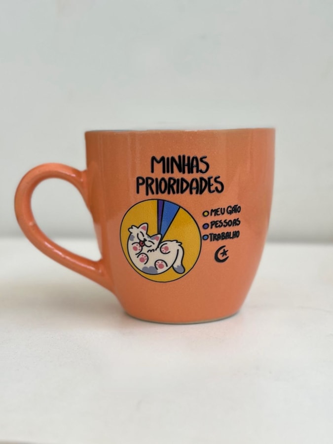 Caneca Salmão minhas Prioridades - 180ml — imagem 3