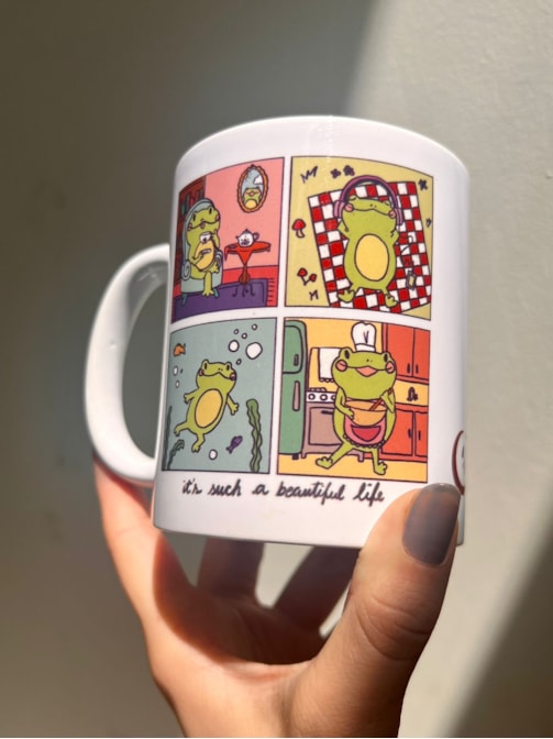 Caneca Sapinho Beautiful Life