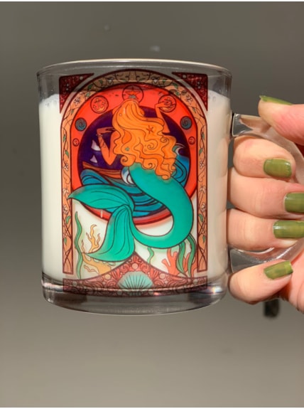Caneca Sereia Encantada de Vidro