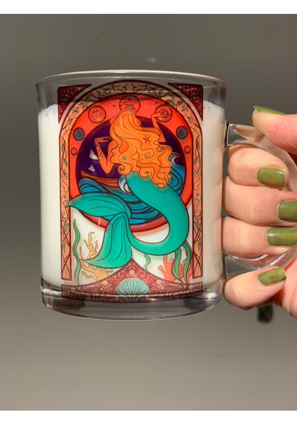 Caneca Sereia Encantada de Vidro