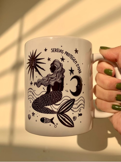 Caneca Sereias Protegem o Mar