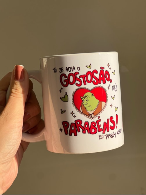 Caneca Shrek Gostosão ou Gostosona