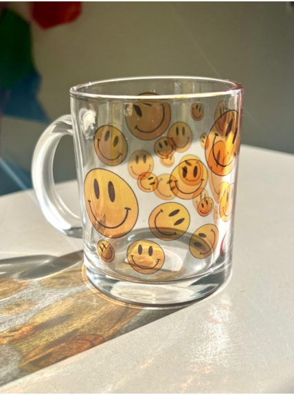Caneca Smile de Vidro