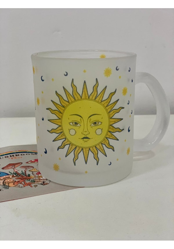 Caneca Sol e Lua - Vidro Jateado