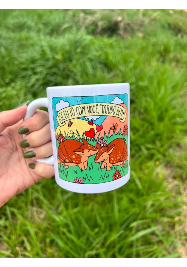 Caneca Tatu do Bem