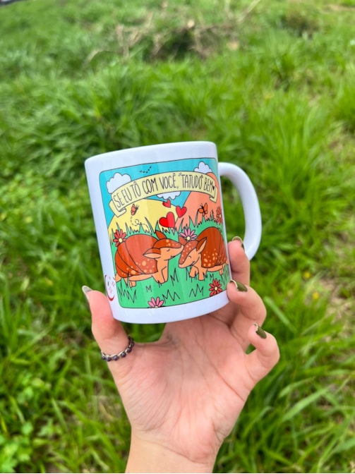 Caneca Tatu do Bem