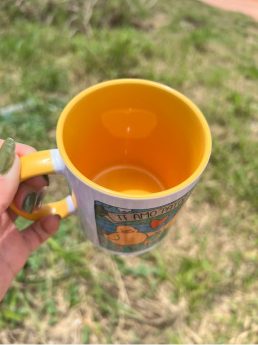Caneca Te Amo Patodavida - Alça Amarela